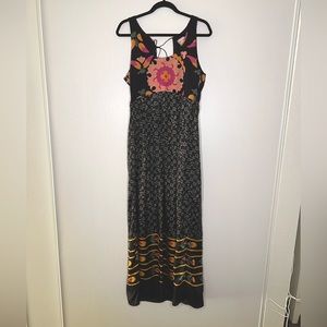 Anthropologie Anupamaa Nanda Boho Silk Maxi Dress size Medium
